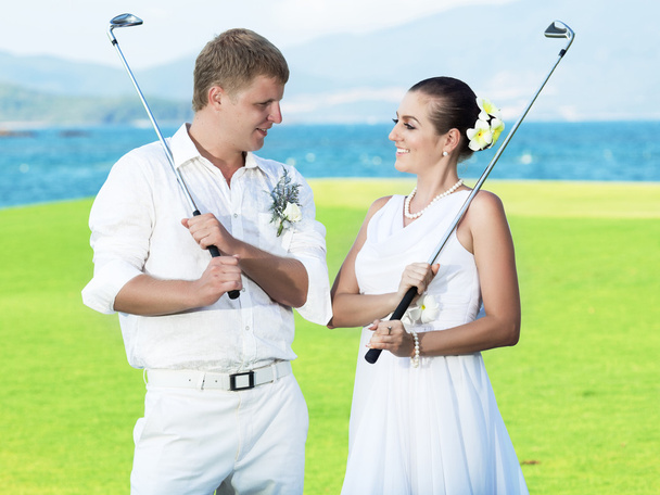 Wedding golf - Фото, изображение