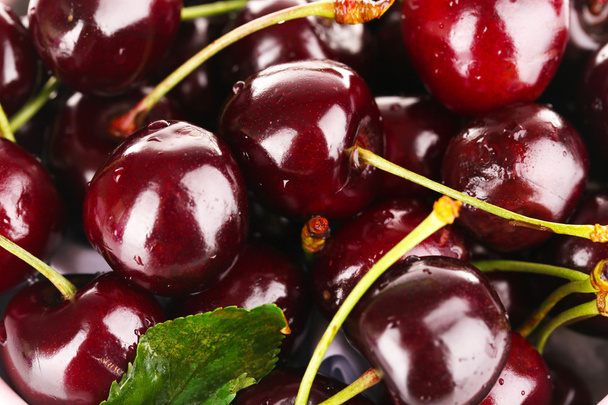 Sweet cherries background - Foto, Imagen