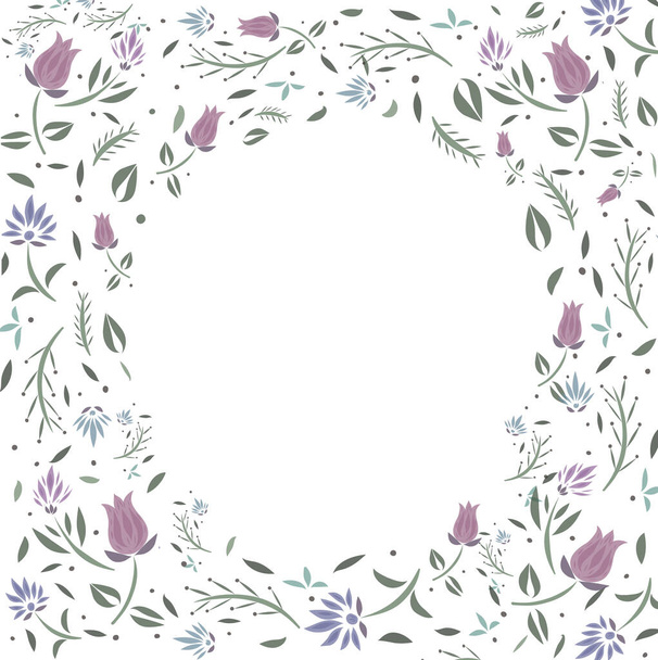Flower spring frame publication  - Vector, Image