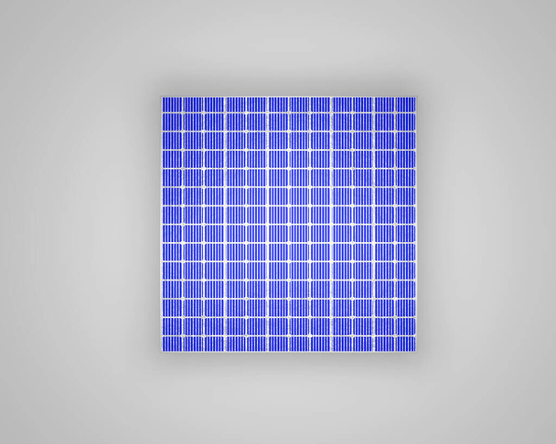 Panel solar concepto 3d ilustración aislada sobre fondo. Concepto de energía renovable. Energía ecológica y limpia. Eco, energía verde - Foto, imagen