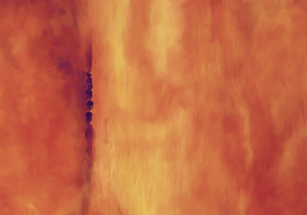 Textura de fondo pintado abstracto naranja polvoriento
 - Foto, Imagen