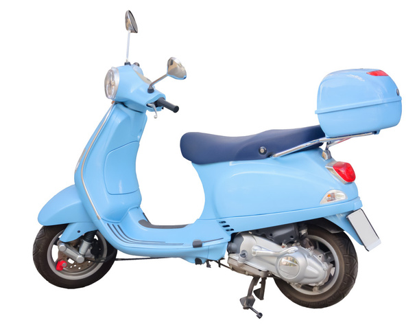 Blue scooter - Photo, Image