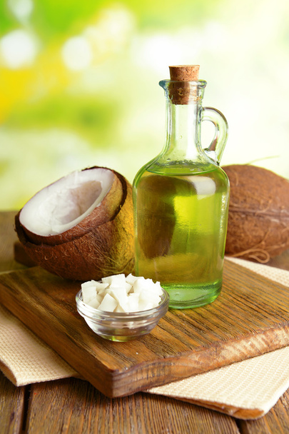 Coconut oil on table - Fotografie, Obrázek