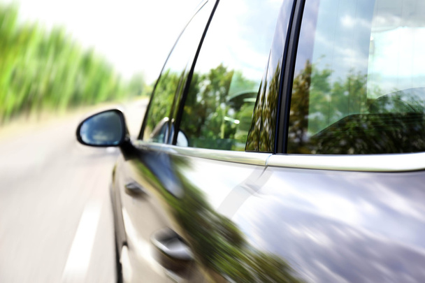 blurred Car on road - Фото, изображение