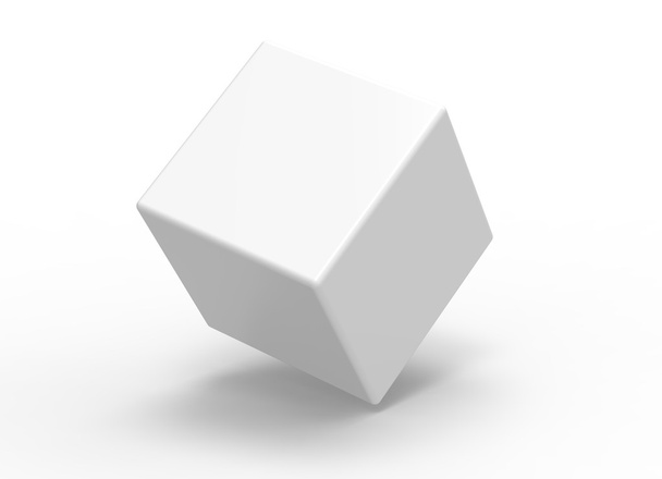 3d cube on white background - Foto, Imagem