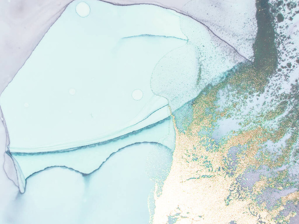 Pink Water Color Marble. Violet Gradient Watercolor. Geode Elegant Pattern. Violet Alcohol Ink Canvas. Gold Ink Paint. Violet Water Color Watercolor. Blue Marble Background. Luxury Abstract Template. - Fotoğraf, Görsel