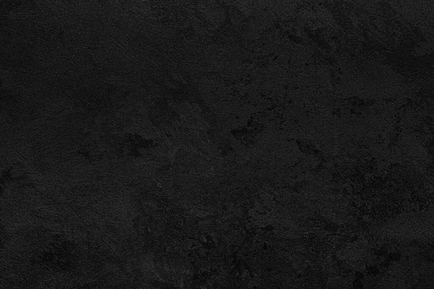 Textura černé dekorativní omítky nebo betonu. Abstraktní grunge pozadí pro design. - Fotografie, Obrázek