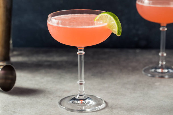 Cold Refreshing Tequila Siesta Cocktail with Grapefruit and Lime - Φωτογραφία, εικόνα