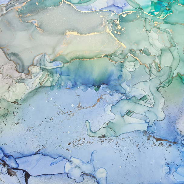 Pink Alcohol Ink Marble. Copper Water Color Watercolor. White Water Color Canvas. Green Marble Watercolor. Gold Gradient Background. Foil Oil Paint. Geode Elegant Pattern. Luxury Abstract Painting. - 写真・画像