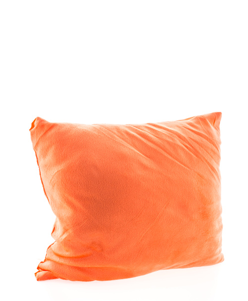 orange Kissen isoliert auf weißem Hintergrund - Foto, Bild