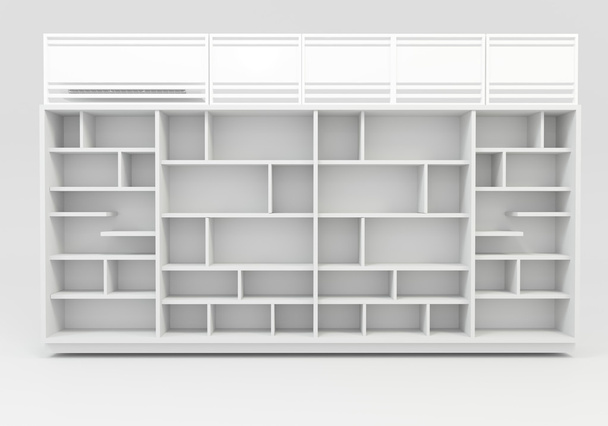 White boekenplanken - Foto, afbeelding