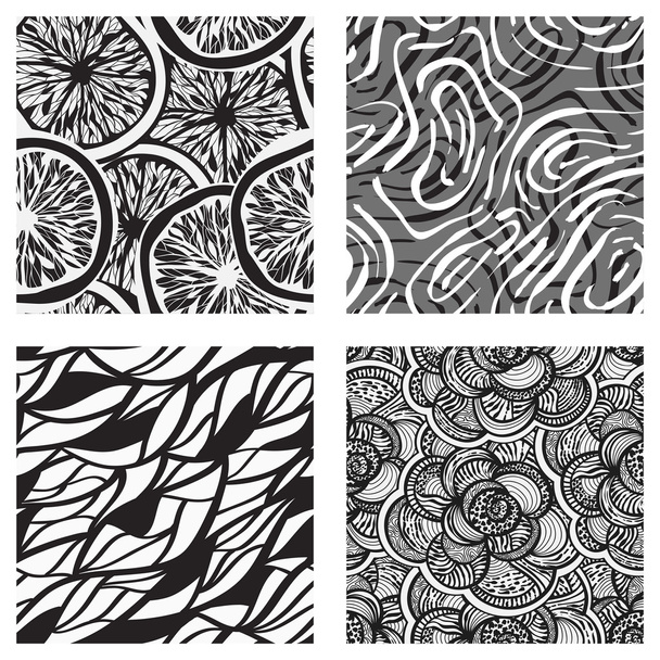 four vector seamless abstract backgrounds - Vector, afbeelding