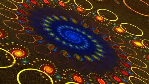 Danza Holográfica Digital. Precioso fondo de vídeo VJ. Multicolor franjas entrecruzadas tejen en patrones de fantasía. - Metraje, vídeo