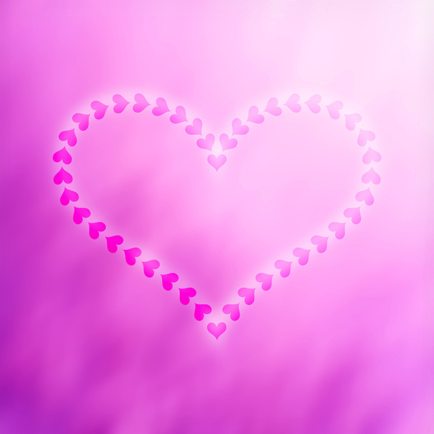 Blurred Valentines Day Hearts Background 11 - Fotoğraf, Görsel