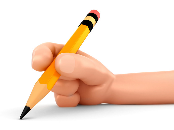 Рука тримає олівець
 - Фото, зображення