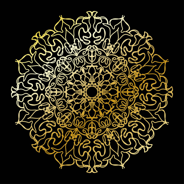Κυκλικό μοτίβο μανδάλα στοιχεία διακόσμησης τέχνης - Διάνυσμα, εικόνα