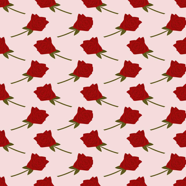 Fashionable Seamless floral pattern with roses.  - Vecteur, image