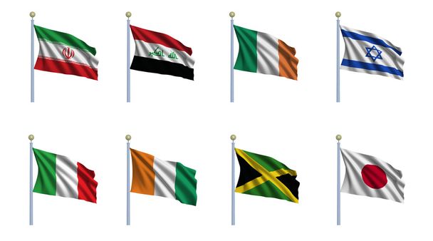 Ensemble de drapeaux du monde 11
 - Photo, image