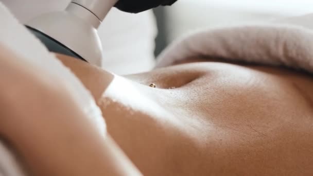 LPG massage on pierced stomach - Footage, Video