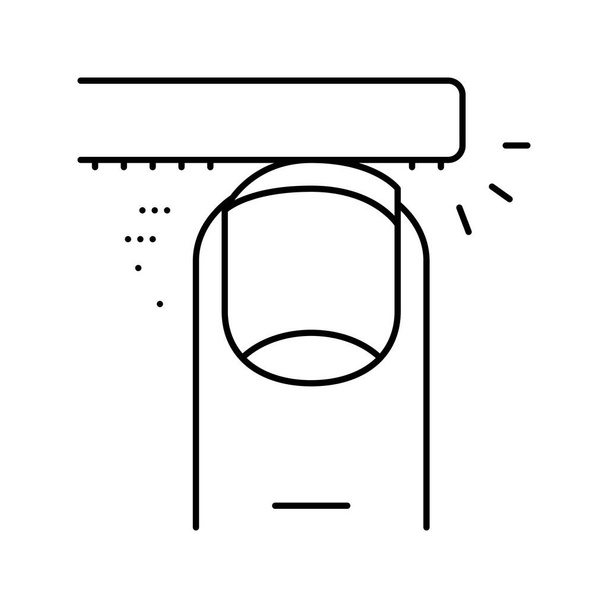 Einreichung Nagellinie Symbol Vektor Illustration - Vektor, Bild