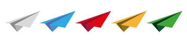 Paper airplane icon. colorful paper plane, Message sending concept for website chatting, mobile app, ui. Vector illustration. - Vector, Image