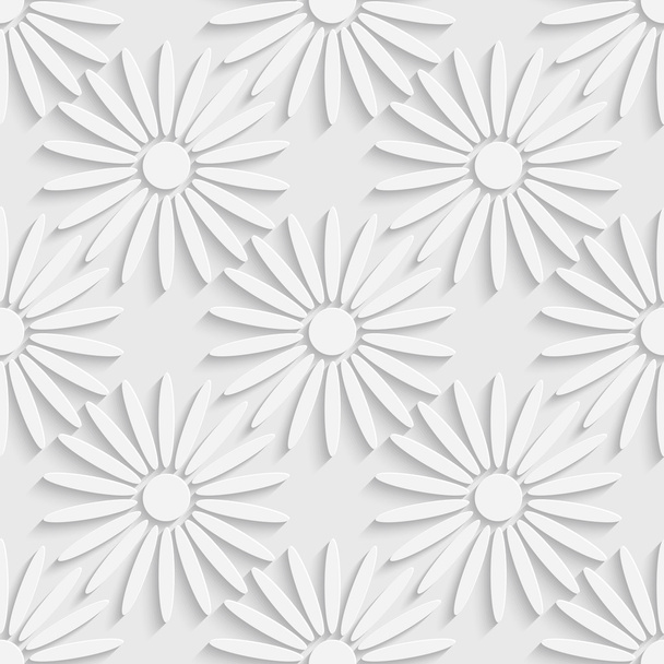 Seamless Flower Background - Vector, Image