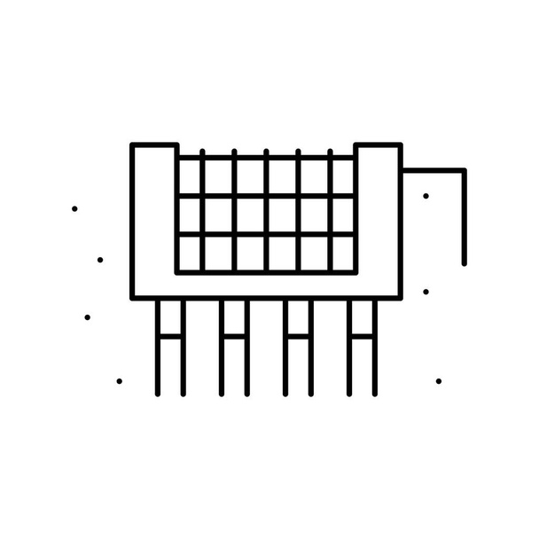 Фундаментна лінія армування значок Векторні ілюстрації
 - Вектор, зображення