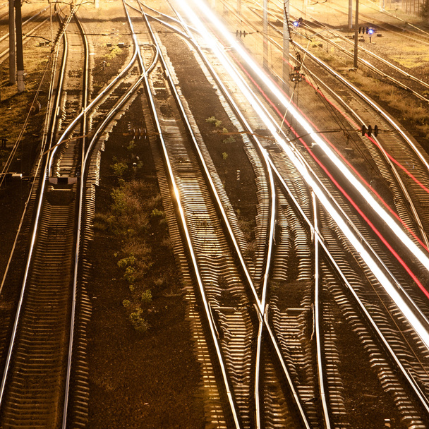 vasúti síneket - Fotó, kép