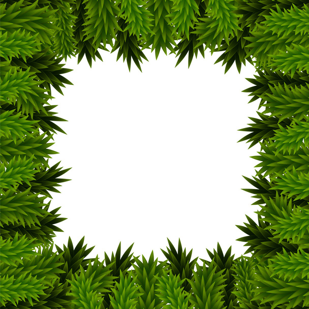 Christmas frame of fir branches - Vektor, Bild