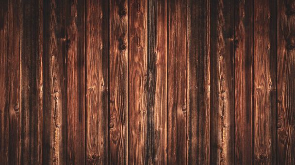 Vieille texture bois grunge foncé rustique brun - bannière de fond en bois - Photo, image