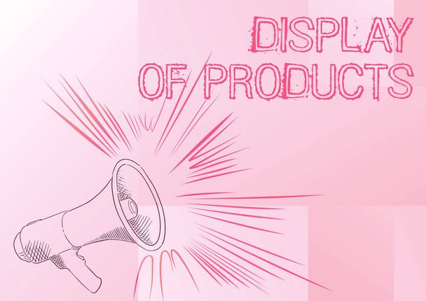 Έμπνευση που δείχνει ένδειξη εμφάνισης των προϊόντων. Εννοιολογική φωτογραφία διαφημίζουν τη φύση επιχειρηματική παρουσίαση για να προσελκύσει τους καταναλωτές Εικονογράφηση του Α Loud Megaphones Speaker Κάνοντας Νέες Ανακοινώσεις. - Φωτογραφία, εικόνα