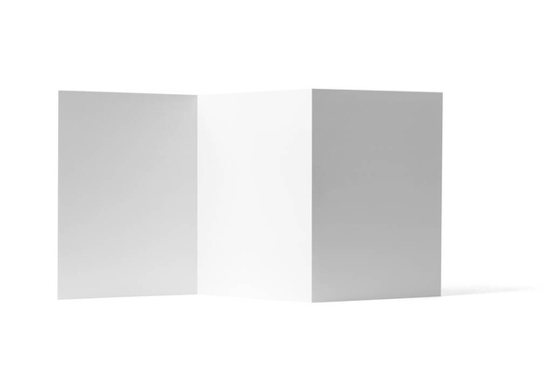 dépliant plié blanc livre modèle de papier blanc
 - Photo, image