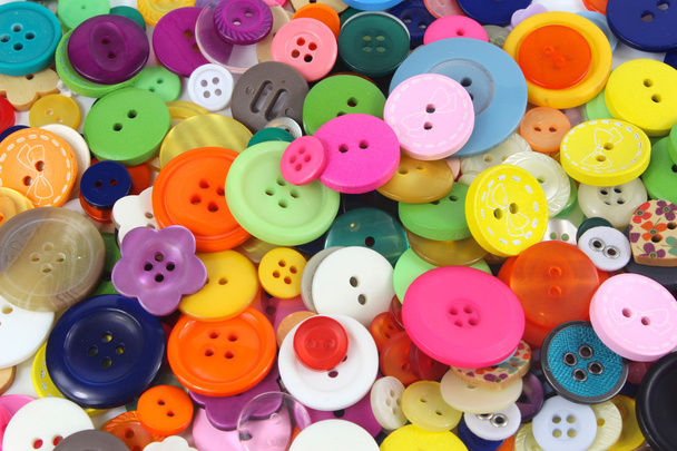 πολλά χρωματιστά ράβοντας κουμπιά - Φωτογραφία, εικόνα