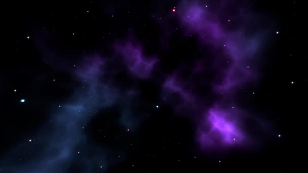 Vuelo en el espacio de la nebulosa Galaxy - Imágenes, Vídeo