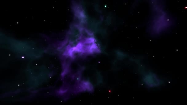 Moviéndose a través de Nebulosa Cielo Universo - Imágenes, Vídeo