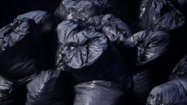 Μαύρες σακούλες σκουπιδιών - Πλάνα, βίντεο