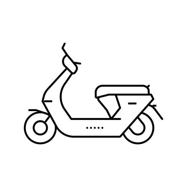 απεικόνιση διανυσμάτων εικονιδίων γραμμών μοτοποδηλάτων αερίου - Διάνυσμα, εικόνα