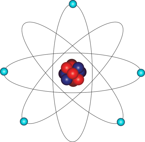 Atom and electron orbital - Vector, Image