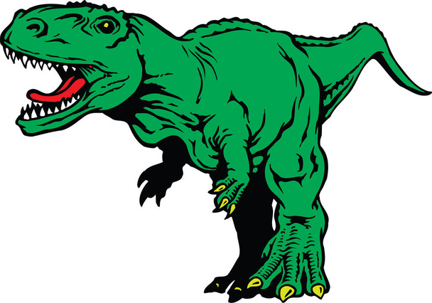 Tyrannosaurus rex Vektor Illustration - Vektor, Bild