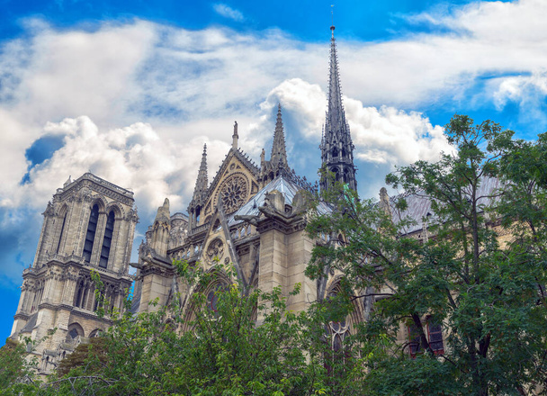 Katedrála De Paris Notre Dame v Paříži - Fotografie, Obrázek