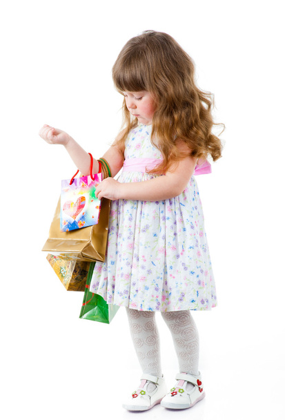 little girl shopping - Foto, immagini