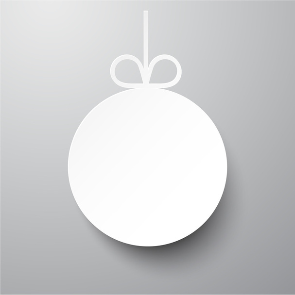 Paper christmas ball.  - Vetor, Imagem