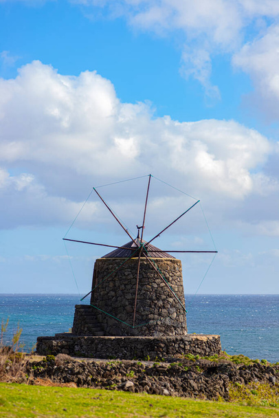 Traditional windmill on Corvo. - Photo, Image