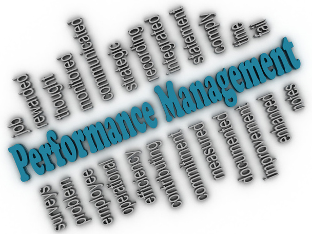 3d imagen Performance Management concept mot nuage fond
 - Photo, image