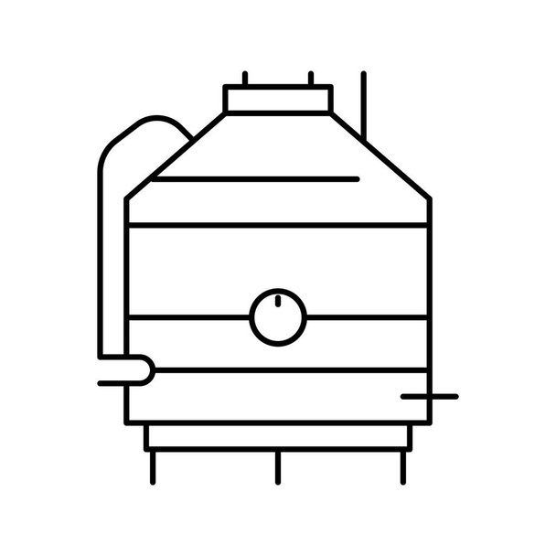 filtration olive line icon vector illustration - Vektor, Bild