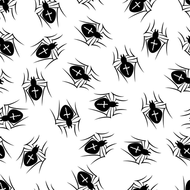 pavouk bezešvá vektorová vzor - Vektor, obrázek