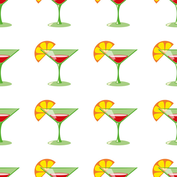 Martini seamless vector pattern - Vektori, kuva
