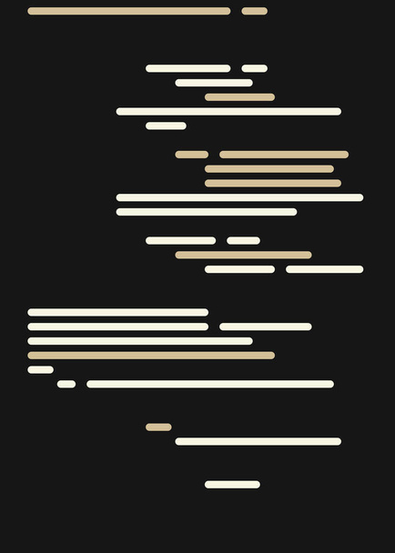 αφηρημένος κώδικας στην οθόνη, διανυσματική απεικόνιση, επίπεδη προσομοίωση γραμμών κωδικοποίησης κινουμένων σχεδίων - Διάνυσμα, εικόνα