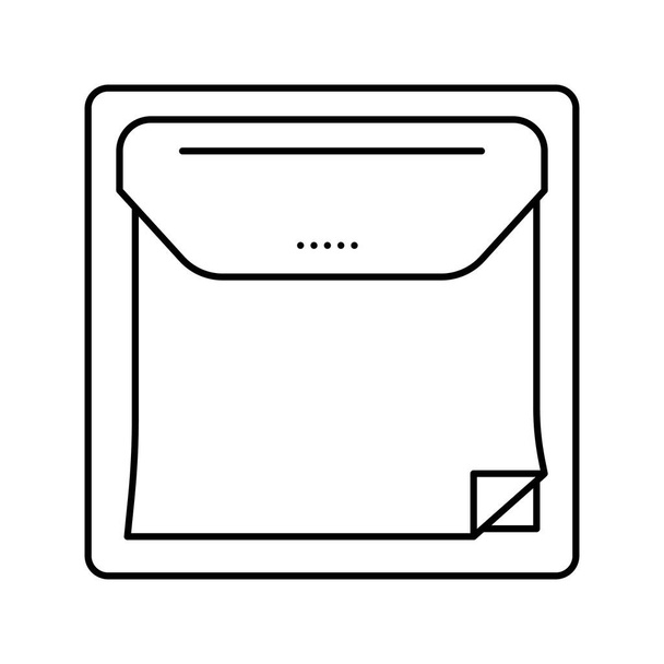 notes distributeur ligne icône vectoriel illustration - Vecteur, image