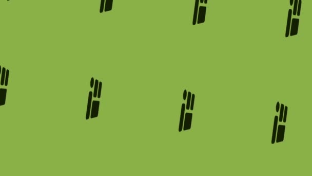 animazione icona cruscotto filatura su sfondo verde - Filmati, video
